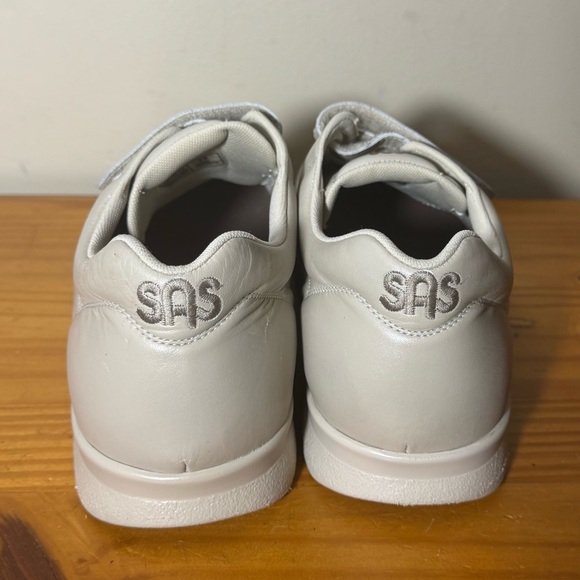 SAS VTO EZ Strap Walking Shoes Bone Beige Leather Mens sz 12 W Wide Orig $215 - Picture 5 of 6